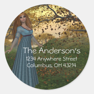 Fall Season Queen - Fantasy Address Stickers