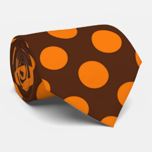 Fall Seasonal polka dot pattern tie