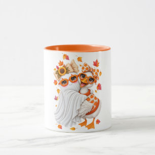 fall Silly Goose ghost Autumn Fall Halloween  Mug