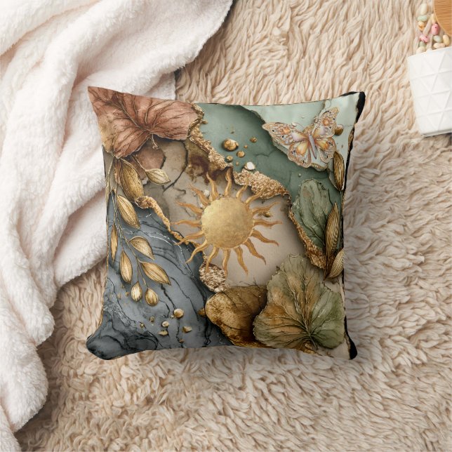 Fall solstice Throw Pillow (Blanket)