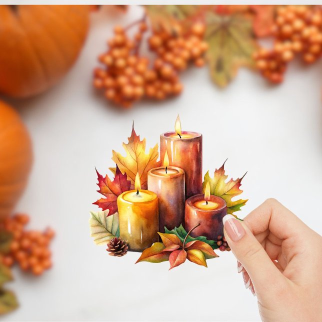 Fall Stickers Custom-Cut Vinyl Sticker  (Creator Uploaded)