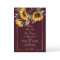Fall summer wedding burgundy sunflowers all in one