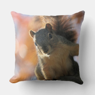 Fall sun throw pillow