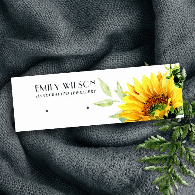 FALL SUNFLOWER AUTUMN STUD EARRING DISPLAY CARD (Creator Uploaded)
