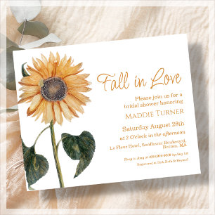 Fall Sunflower Bridal Shower Invitation