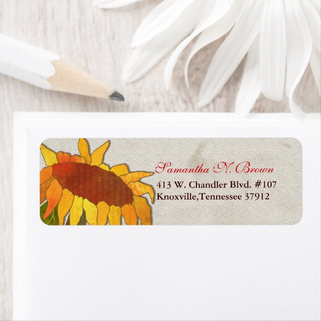 Fall Sunflower Business Address (Insitu)