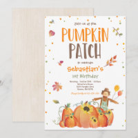 Fall Sunflower Pumpkin Birthday Pumpkin Patch