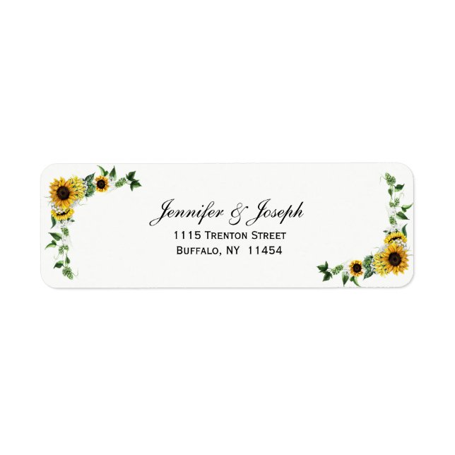 Fall Sunflower Rustic Barn Country Wedding (Front)