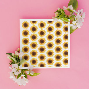 Fall Sunflowers Baby Shower Napkin