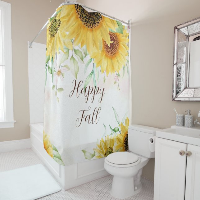 Fall sunflowers with customizable text  (In Situ)