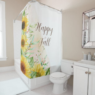 Fall sunflowers with customizable text