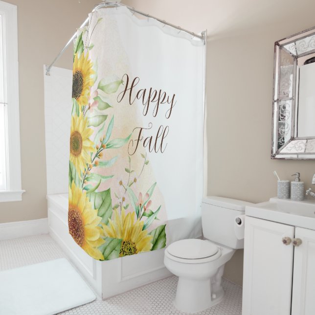Fall sunflowers with customizable text  (In Situ)