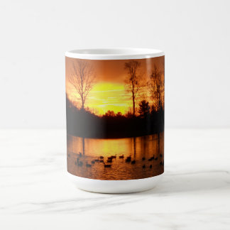 fall sunrise coffee mug