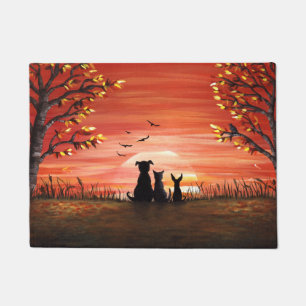 Fall Sunset Doormat
