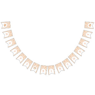 Fall Sweet Little pumpkin birthday Bunting Flags