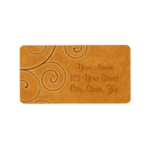 Fall Swirls Address Labels