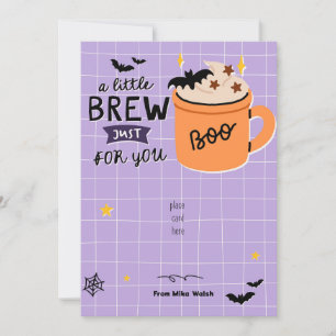 Fall Teacher Halloween Coffee Gift Card holder
