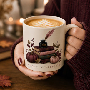 Fall Teacher Mug   Dark Academia Mindful Teacher G