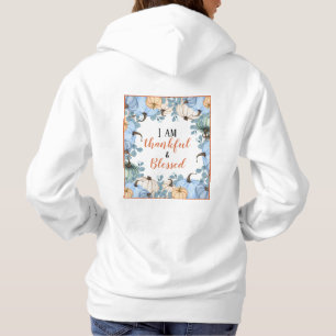 Fall Thankful and Blessed Long Sleeve Women's Hoodie