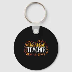 Fall Thankful Teacher Thanksgiving Keychain