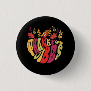 fall thanksgiving day specia 1 inch round button