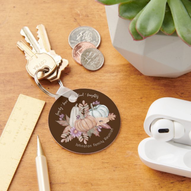 Fall Thanksgiving Family Reunion Favours Keychain (Desk)
