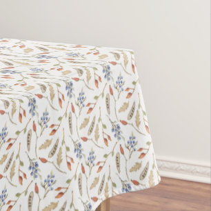 Fall Thanksgiving Leaves & Berries Pattern Tablecloth