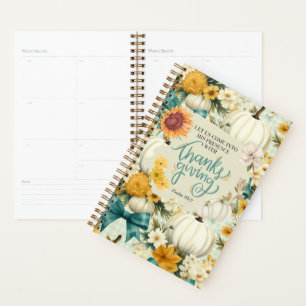 Fall Thanksgiving Themed Inspirational Planner
