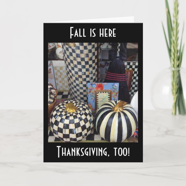 FALL/THANKSGIVING=WISHES FOR YOU HOLIDAY CARD (Front)