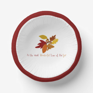 Fall...the most wonderful time of the year paper plate