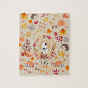 Fall theme jigsaw puzzle