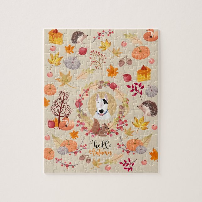 Fall theme jigsaw puzzle (Vertical)