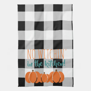 Fall Themed Home Decor with Buffalo check Kitchen Towel