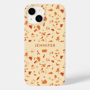 Fall Themed Terrazzo Pattern Personalized Case-Mate iPhone 14 Case