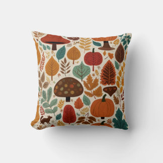 fall themed throw pillow