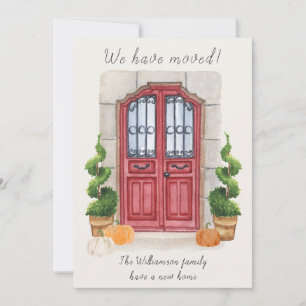 Fall Themed We Have Moved Change of Address Announcement