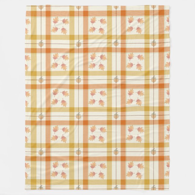 Fall Time Med Fleece Blanket (Front)