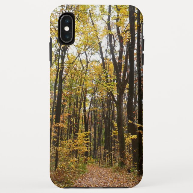 Fall Trail and Golden Leaves at Laurel Hill Park Case-Mate iPhone Case (Back)