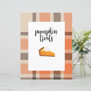 Fall Treat Table Poster