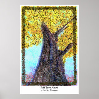 Fall Tree Aleph Poster