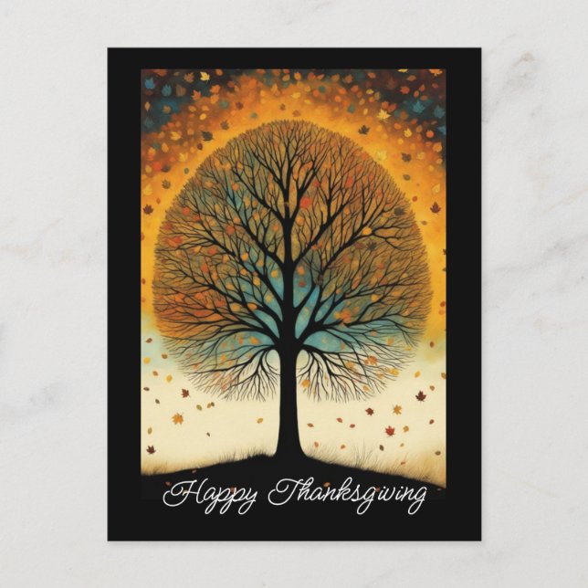 Fall Tree Fine Art Holiday Thanksgiving (Front)