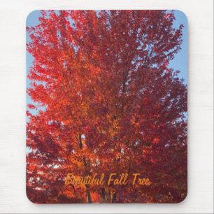 Fall Tree Picture Mouse Pad