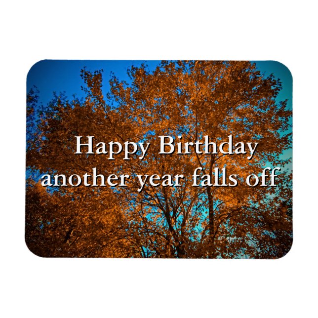 Fall Tree Shimmering In Gold Flexible Photo Magnet (Horizontal)