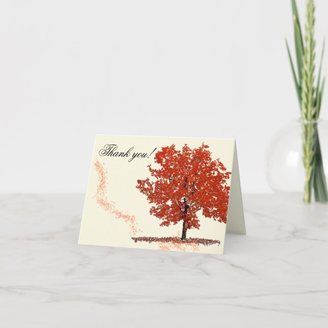 Fall Tree Thank you Card (Front)
