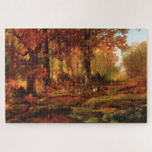 Fall Trees in Cresheim Glen (Philadelphia) Jigsaw Puzzle