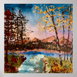 "Fall Trees:   Poster