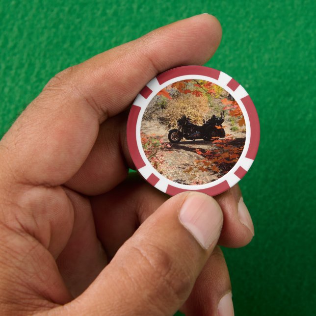 Fall Trike Divot Tool Bottle Opener with Marker Poker Chips (Hand)