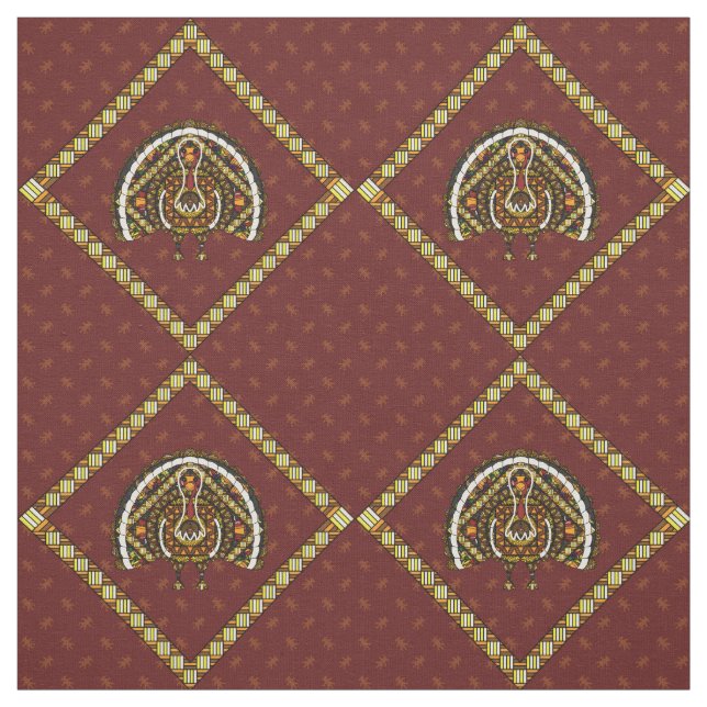 Fall Turkey Fabric (Swatch)