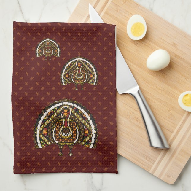 Fall Turkey Hand Towel (Quarter Fold)