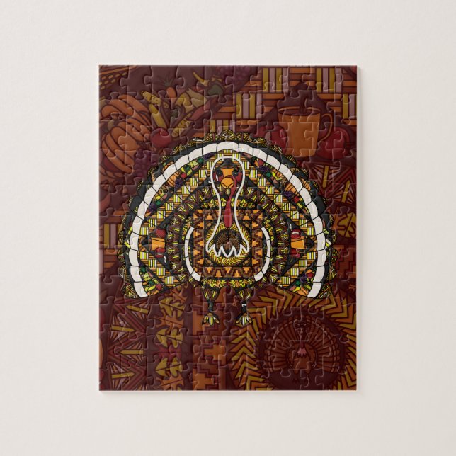 Fall Turkey Puzzle (Vertical)